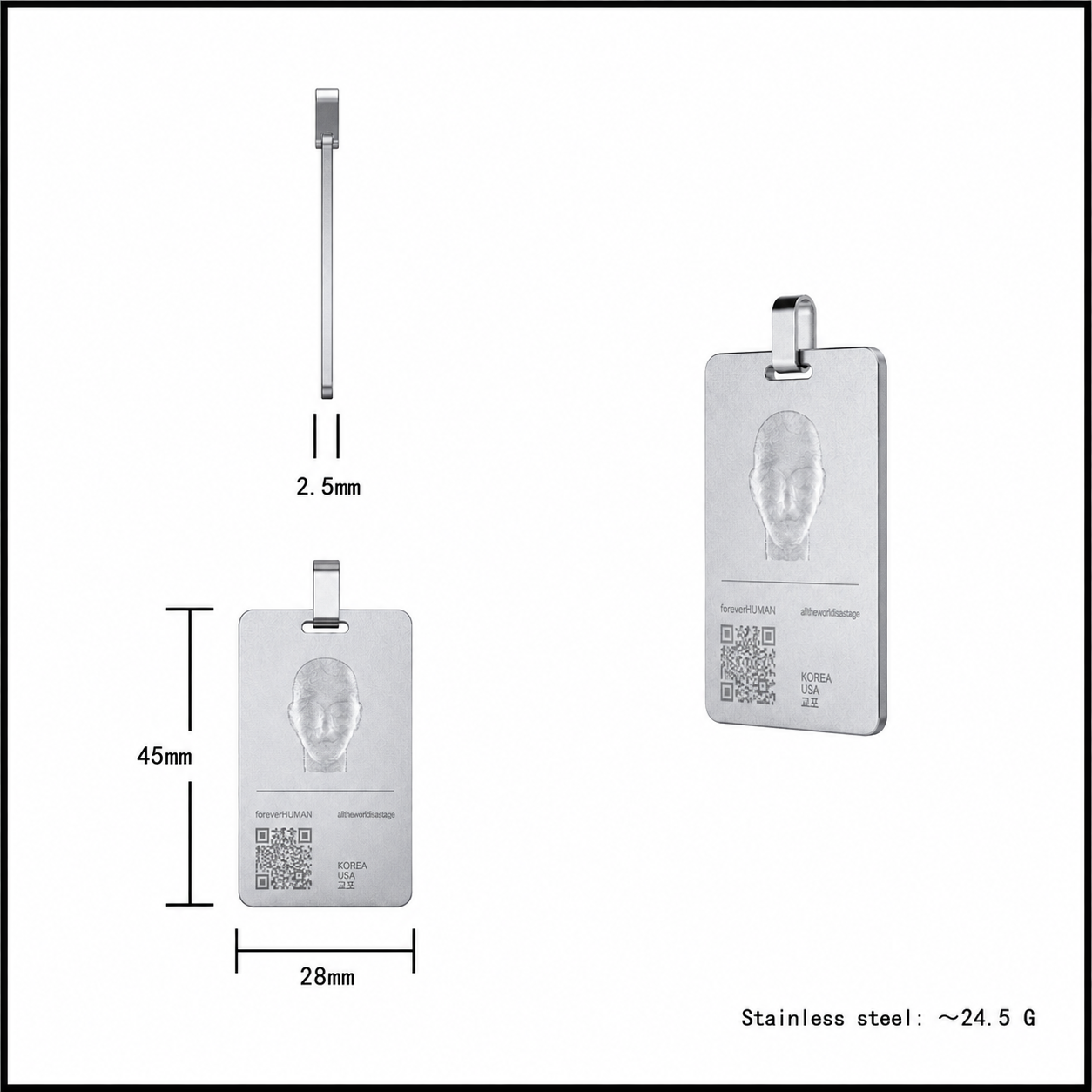 DIGITAL I.D. TAG PENDANT — DROP 001